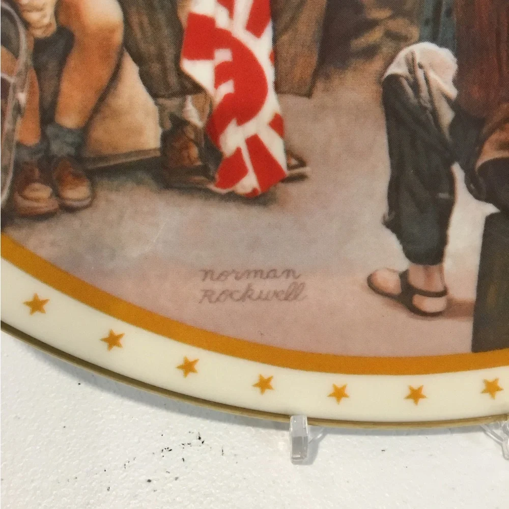 Norman Rockwell Heritage Collector Plate The War Hero Limited Edition